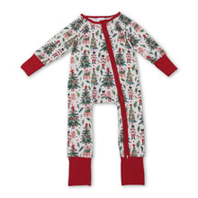 Load image into Gallery viewer, Long sleeves Christmas tree ballet baby zipper romper