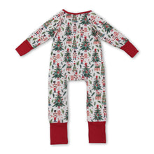 Load image into Gallery viewer, Long sleeves Christmas tree ballet baby zipper romper