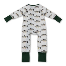 Load image into Gallery viewer, Long sleeves fish baby boy zipper romper