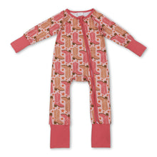 Load image into Gallery viewer, long sleeves western boots stars baby romper