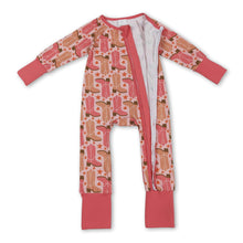 Load image into Gallery viewer, long sleeves western boots stars baby romper