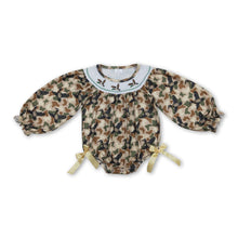 Load image into Gallery viewer, Long sleeves duck camo baby girl romper