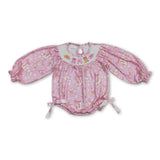 Long sleeves boots hat bow western baby girls romper