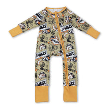 Load image into Gallery viewer, Long sleeves wild west cactus baby kids zipper romper