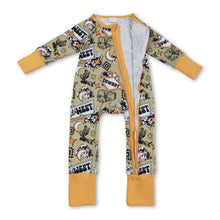 Load image into Gallery viewer, Long sleeves wild west cactus baby kids zipper romper