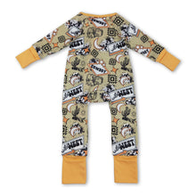 Load image into Gallery viewer, Long sleeves wild west cactus baby kids zipper romper