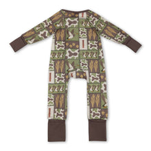 Load image into Gallery viewer, Long sleeves duck camo baby kids zipper romper