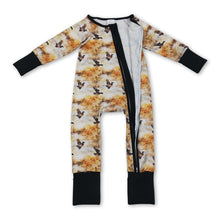 Load image into Gallery viewer, Long sleeves duck print baby boy zipper romper