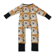 Load image into Gallery viewer, Long sleeves duck print baby boy zipper romper