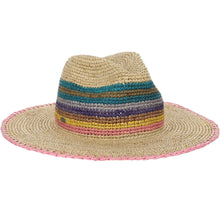 Load image into Gallery viewer, Scala Brenta - Women's Wide Brim Straw Fedora Hat