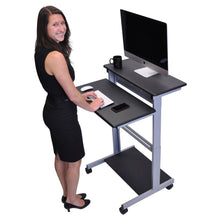 Load image into Gallery viewer, Mobile 31.5-inch Stand Up Computer Desk in Black