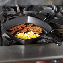 Load image into Gallery viewer, 10.5-inch Square Cast Iron Skillet Frying Pan - Made in USA