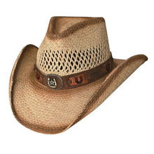 Load image into Gallery viewer, Bullhide Lucky Strike - Genuine Panama Straw Cowgirl Hat
