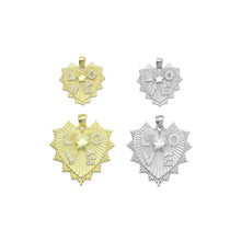 Load image into Gallery viewer, CZ Love Star Heart Charm Pendant, Sku#LX792