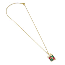 Load image into Gallery viewer, Christmas Gift box Pendant Link Chain Necklace , sku#LX964
