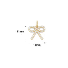 Load image into Gallery viewer, Cute Pearl Bowknot Charm Pendant, Sku#LX965