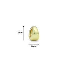 Load image into Gallery viewer, Plain Gold Oval Spacer Beads Pendant, Sku#LX966