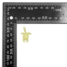 Load image into Gallery viewer, Gold Turtle Charm,Tortoise Charm Pendant, Sku#LX968