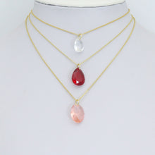 Load image into Gallery viewer, Aurora Drops Collection, Oval Drop Shape Pendant charm, Stone charm, Sku#LX969