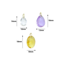 Load image into Gallery viewer, Aurora Drops Collection, Oval Drop Shape Pendant charm, Stone charm, Sku#LX969