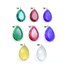 Load image into Gallery viewer, Aurora Teardrop Crystal Collection, Crystal Teardrop Shape Pendant, Stone charm, Sku#LX970
