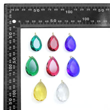Load image into Gallery viewer, Aurora Teardrop Crystal Collection, Crystal Teardrop Shape Pendant, Stone charm, Sku#LX970