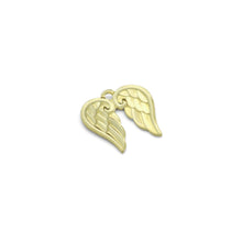 Load image into Gallery viewer, Gold Blue Angel's Wings Charm Pendant, Sku#LX976