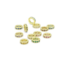 Load image into Gallery viewer, Birthstone Spacer,Spacer for Necklace, birthstone Charm Pendant, Sku#LX977