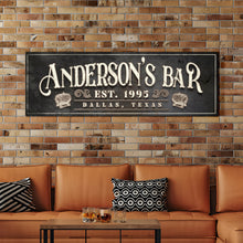 Load image into Gallery viewer, Personalized Bar Sign II
