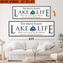 Load image into Gallery viewer, Upgrade Your 20x60 Inches 'Lake Life' Canvas To 24x72 Inches