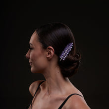 Load image into Gallery viewer, Elegant Lavander Crystal 2-Piece Hair Comb Set