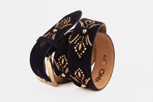 Load image into Gallery viewer, The Lazio Navy Blue Suede Leather Belt