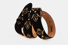 Load image into Gallery viewer, The Lazio Black Suede Leather Belt