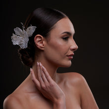 Load image into Gallery viewer, Bridal Flower &amp; Leaf Side Comb
