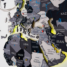 Load image into Gallery viewer, 3D LED / LUMINOUS Wooden World Map 3.0 Nordik