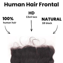 Load image into Gallery viewer, Loose Wave 13x4 HD Lace Human Hair Frontal