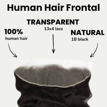 Load image into Gallery viewer, Loose Wave 13x4 Transparent Lace Human Hair Frontal