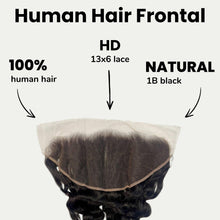 Load image into Gallery viewer, Loose Wave 13x6 HD Lace Human Hair Frontal