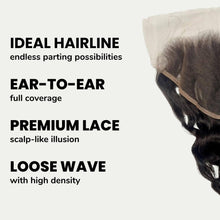 Load image into Gallery viewer, Loose Wave 13x6 HD Lace Human Hair Frontal