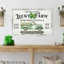 Load image into Gallery viewer, Lucky Farm St. Patrick's Day Sign