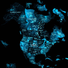 Load image into Gallery viewer, 3D Luminous Colored Wooden World Map Space