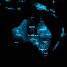 Load image into Gallery viewer, 3D Luminous Colored Wooden World Map Space