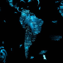 Load image into Gallery viewer, 3D Luminous Colored Wooden World Map Space