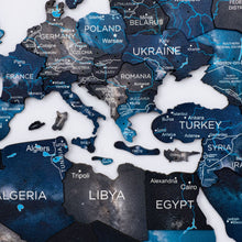 Load image into Gallery viewer, 3D Luminous Colored Wooden World Map Space