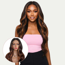 Load image into Gallery viewer, Luscious Glueless 5x5 HD Lace Professionally Colored 100% Human Hair Closure Wig