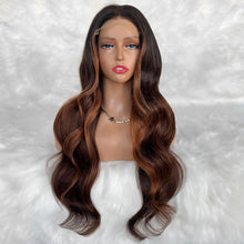 Load image into Gallery viewer, Luscious Glueless 5x5 HD Lace Professionally Colored 100% Human Hair Closure Wig