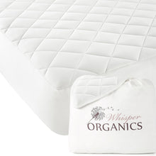 Load image into Gallery viewer, Luxury Organic Cotton Quilted Mattress Pad Protector
