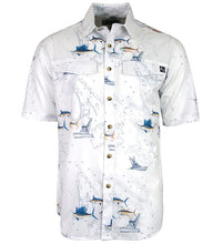 Load image into Gallery viewer, Men's Marine Charts UV Vented Fishing Shirt