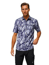 Load image into Gallery viewer, Men's Geo Camo UV Vented Fishing Shirt