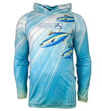 Load image into Gallery viewer, Men's Tuna Abyss UV Fishing Hoodie Gaiter